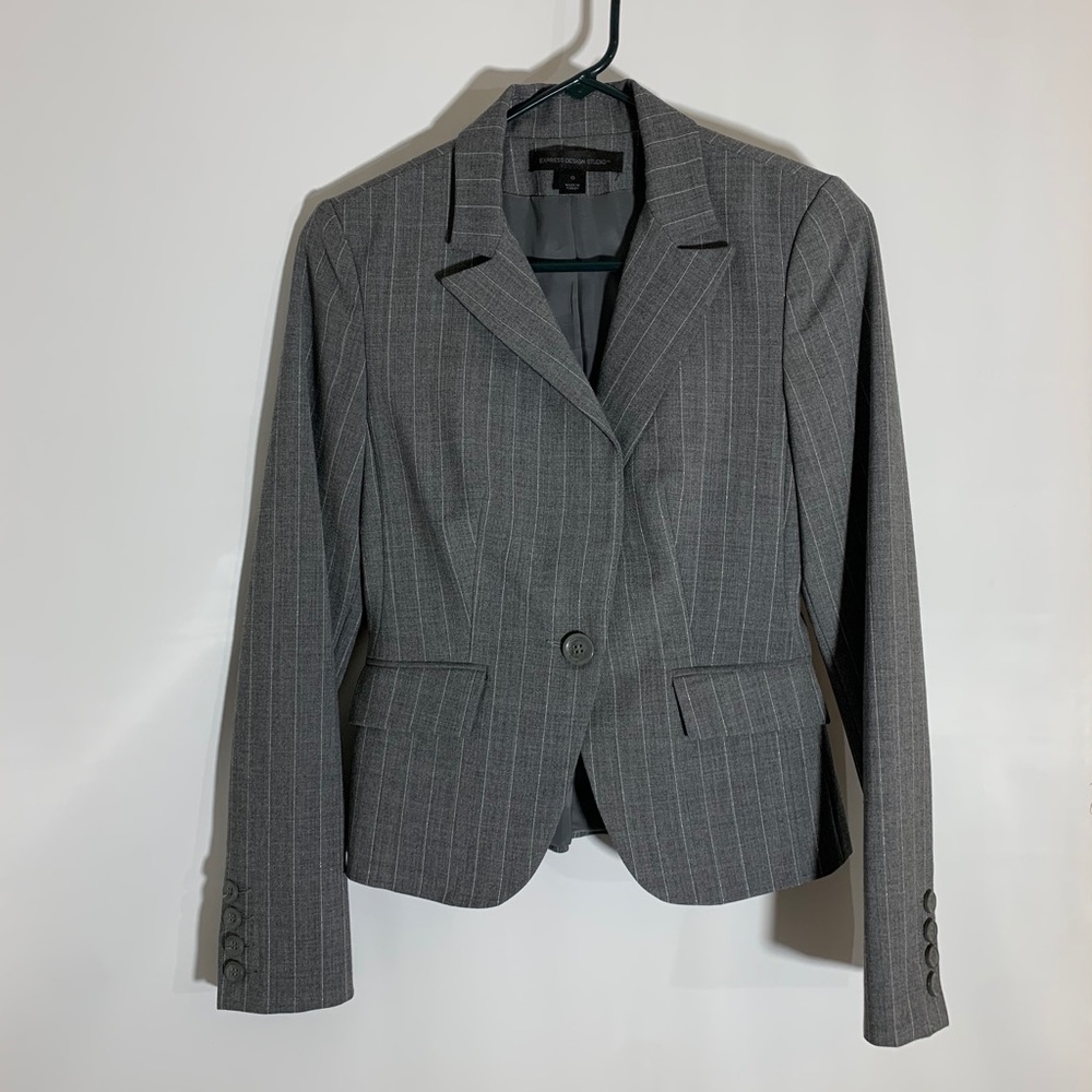 Express Design Studio Pinstripe Pantsuit